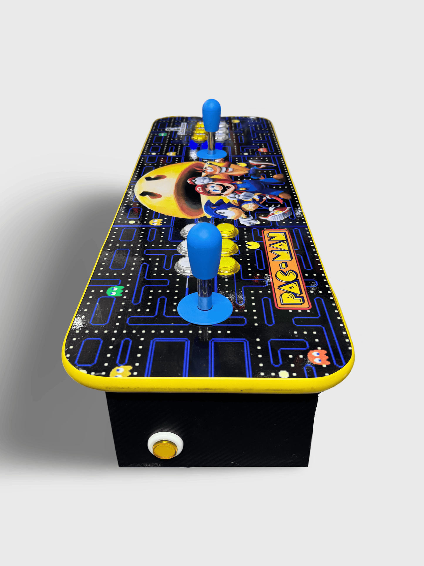 Tablero Arcade con botones de luz led - Pac Man