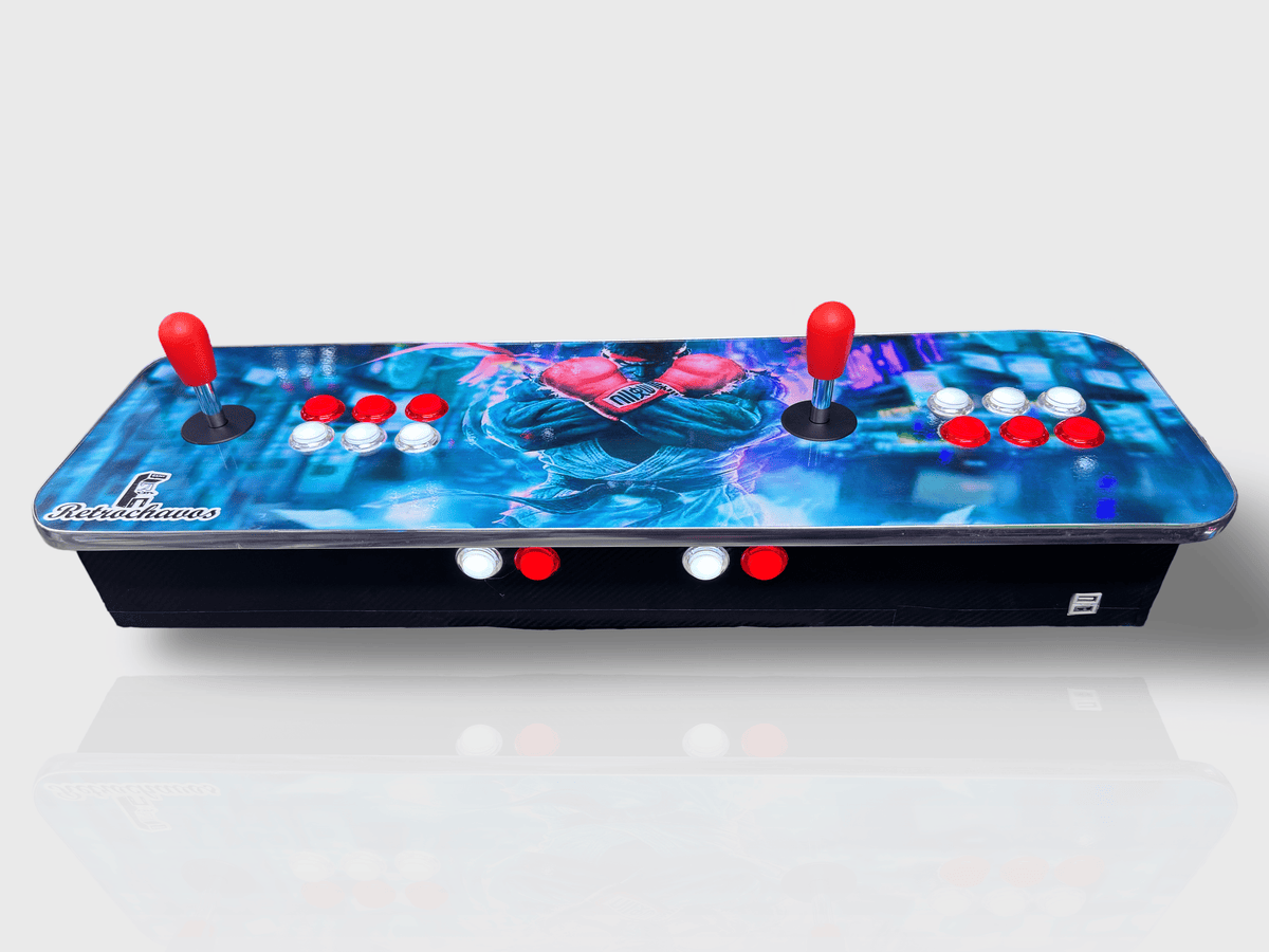 Tablero arcade con botones de luz led