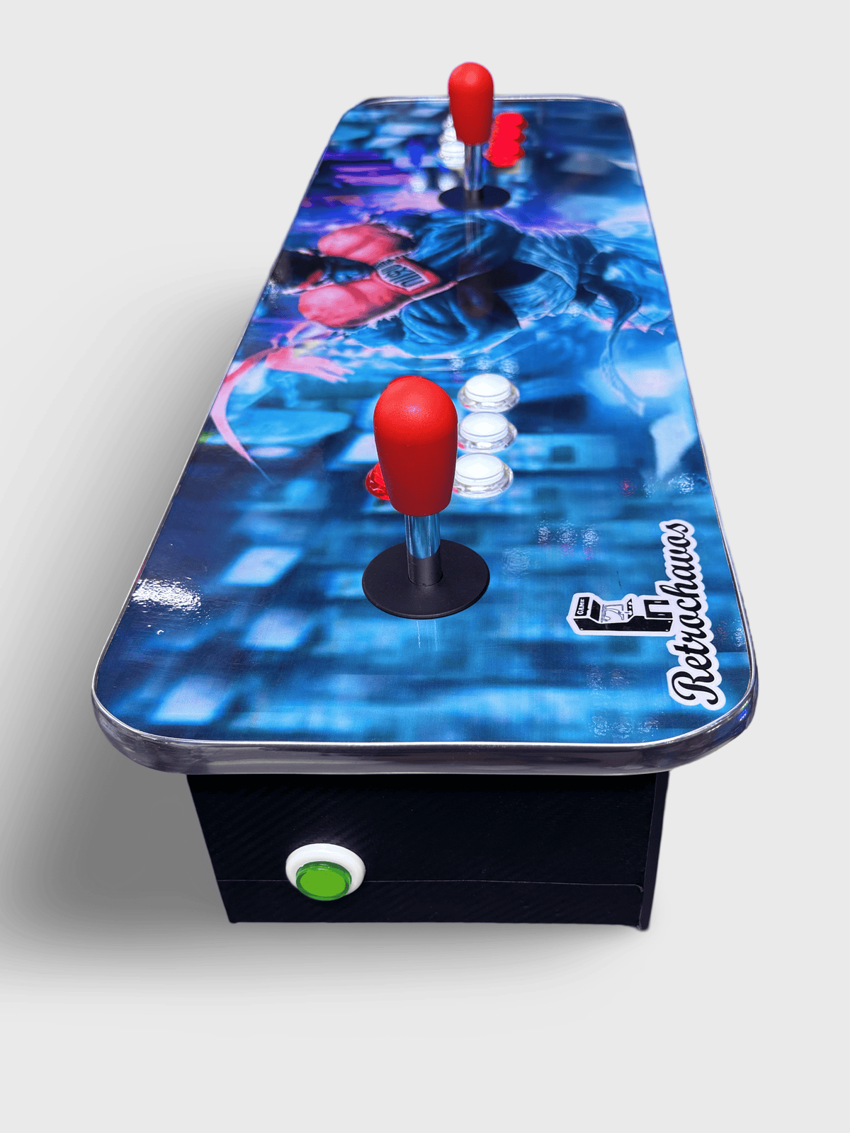 Tablero arcade con botones de luz led