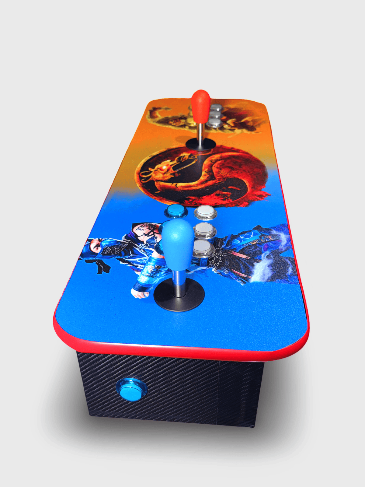 Tablero arcade con botones de luz led