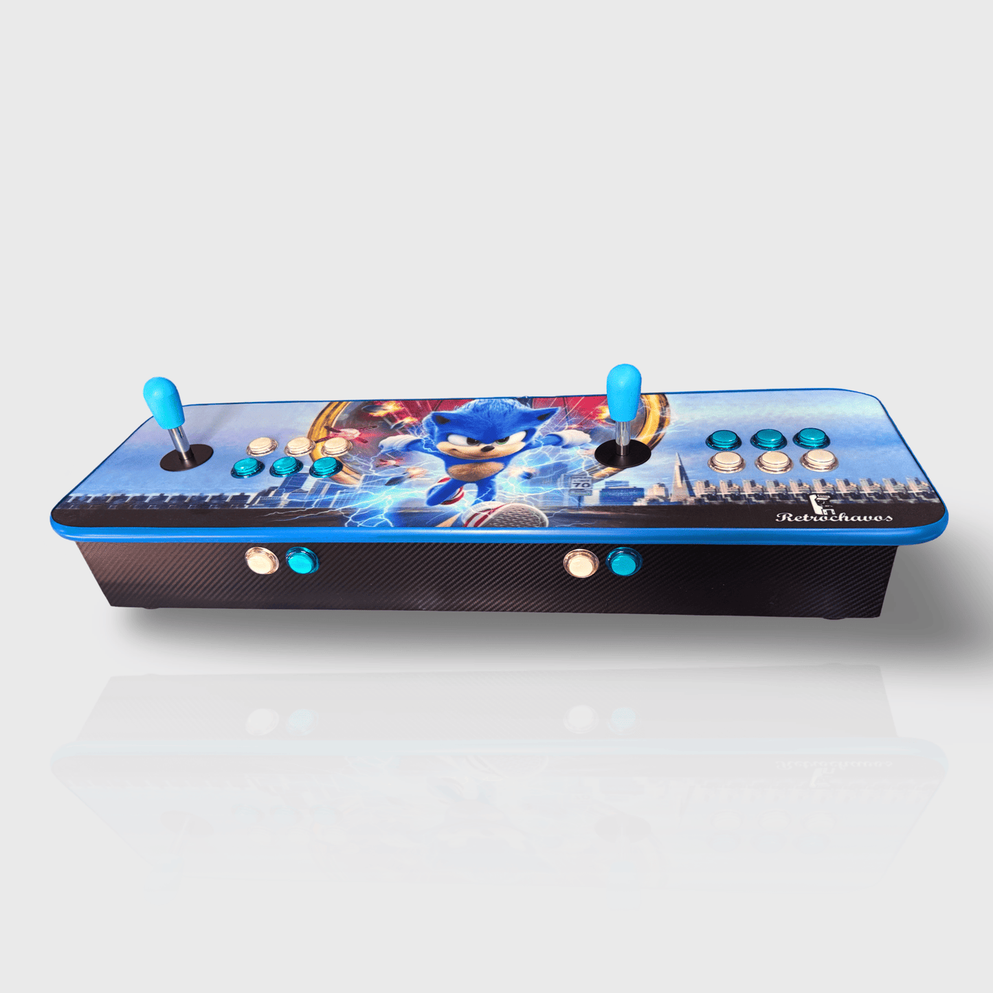 Tablero Arcade con botones de luz led - Sonic