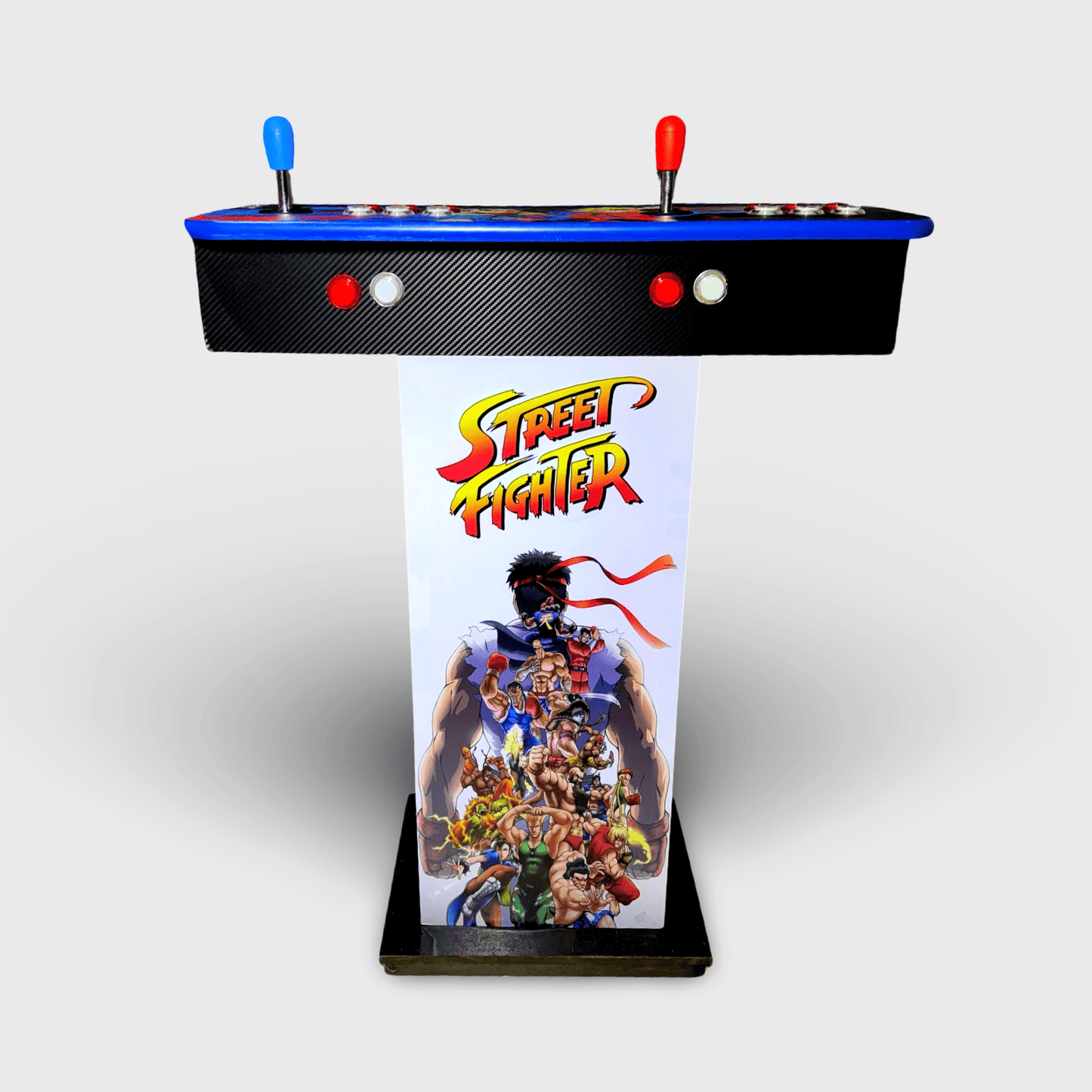 Tablero Arcade con Pedestal de STREET FIGTHER