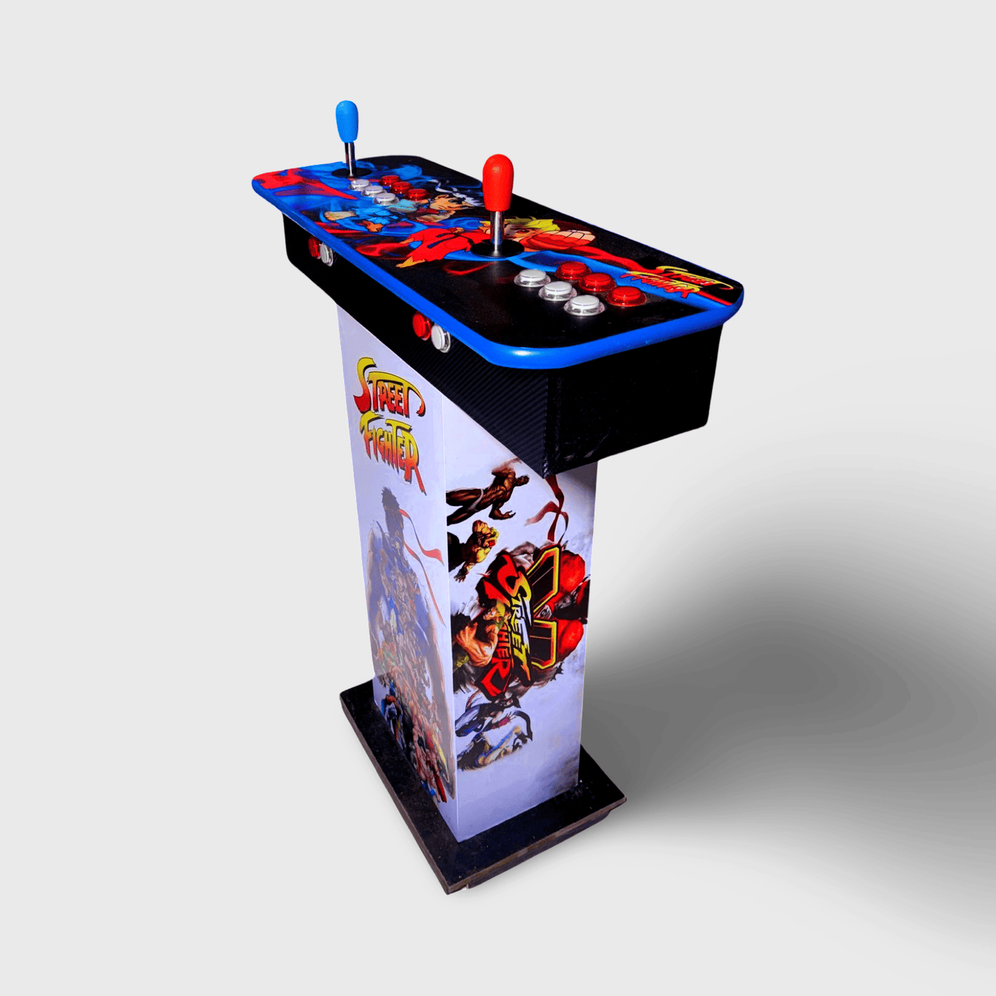 Tablero Arcade con Pedestal de STREET FIGTHER