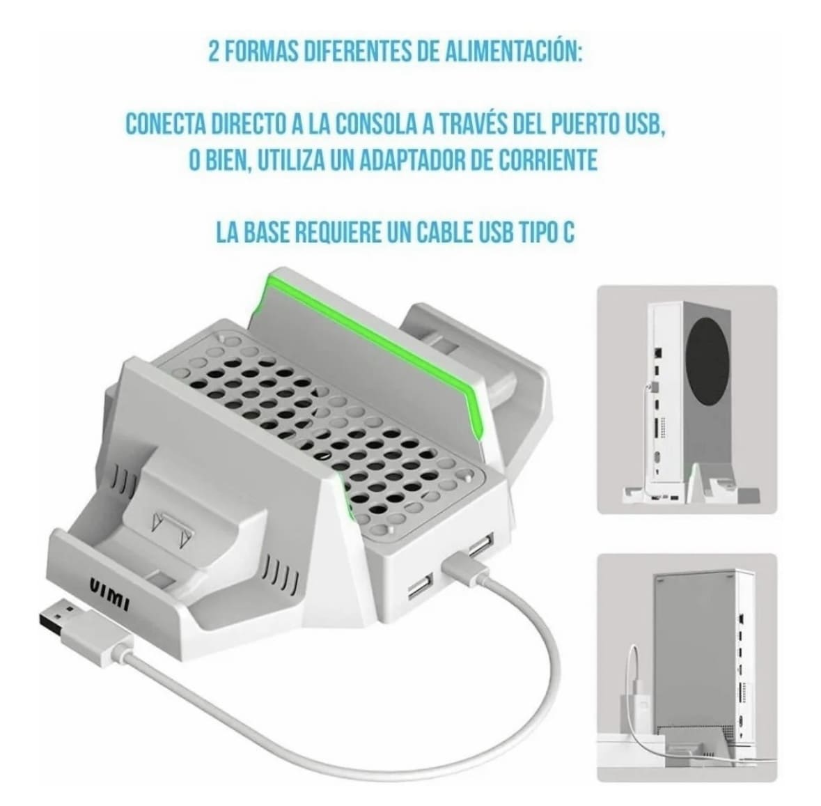 Base enfriadora para consola x box series s