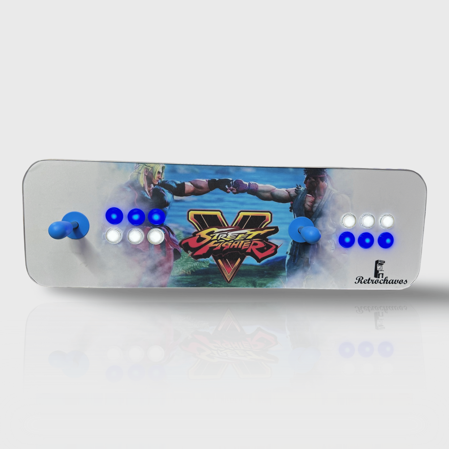 Tablero Arcade con botones de luz led -  Street Figther 1.2